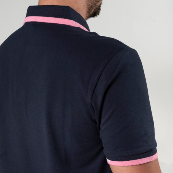 polo azul marino estructura contraste marca carven slim 150803 270504 4