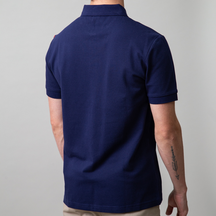 polo azul pa estructura manga race marca carven slim 149940 AZUL PA 3