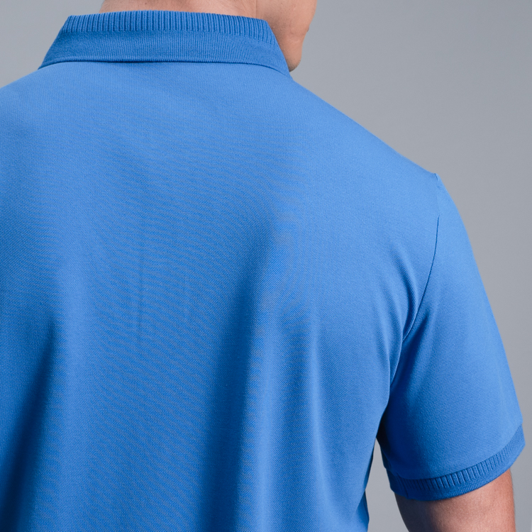 polo azul pavo estructura plana marca carven slim 161500 AZUL PA 3