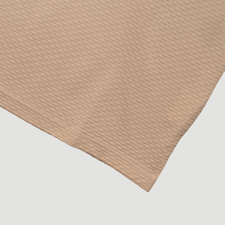 polo beige estructura labrada marca carven slim 167155 BEIGE