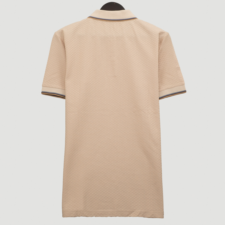polo beige estructura labrada marca carven slim 167155 BEIGE
