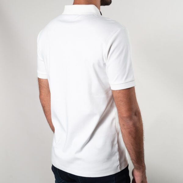 polo blanca estructura cuello contrastado marca carven slim 150875 270493 3