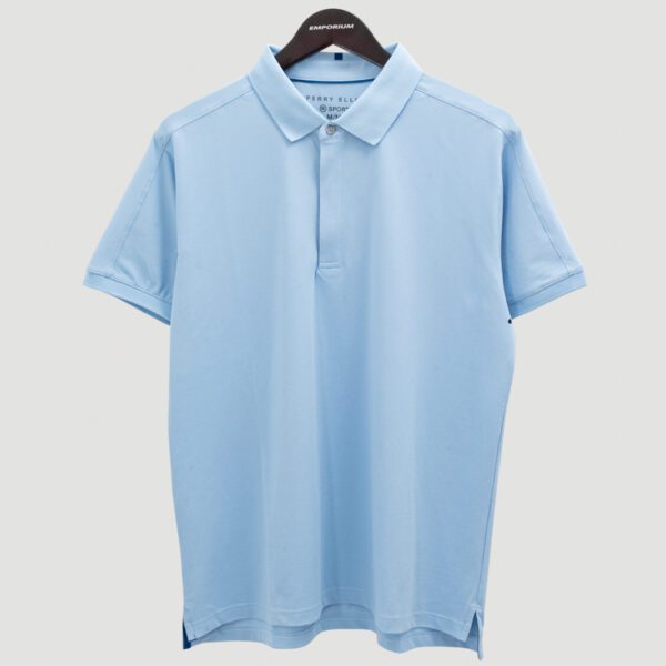 polo celeste estructura labrada marca perry ellis slim 154403 293686 1