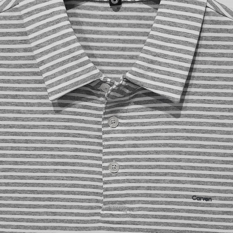 polo gris diseno de lineas marca carven cl sico 147507 GRIS 2