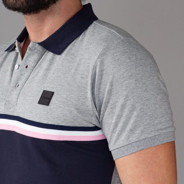 polo gris estructura plana marca carven slim 144209 216210 3