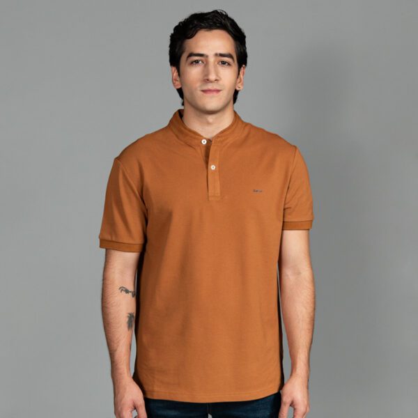 polo khaki estructura labrada marca carven slim 157530 317832 1