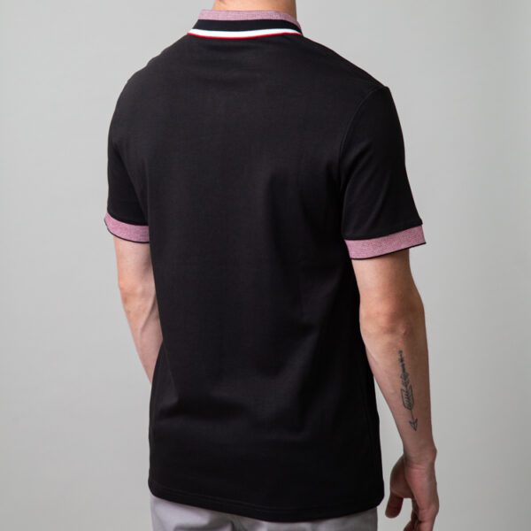 polo negro estructura contraste marca carven slim 149960 249589 3