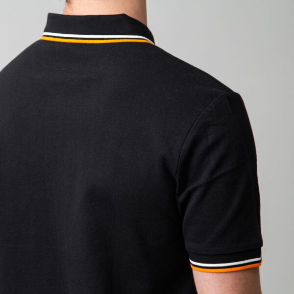 polo negro estructura l neas cuello marca carven slim 149956 249590 4