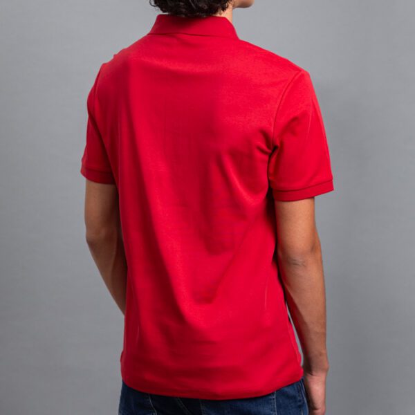 polo roja estructura cuello contrastado marca carven slim 155711 296552 3