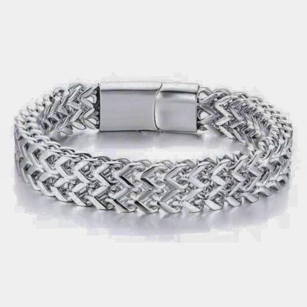 pulsera gris estilo chunky punk marca calak cl sico 145587 GRIS 1