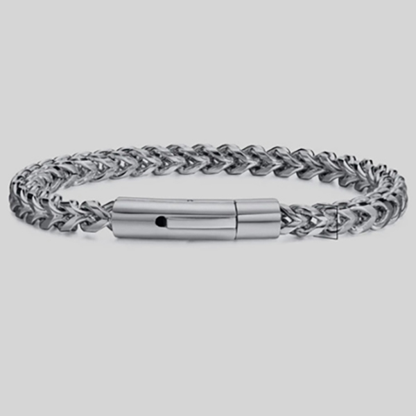 pulsera gris estilo silver deluxe marca calak cl sico 142212 GRIS 1
