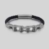 pulsera gris estilo silver fury marca calak cl sico 142210 GRIS 1
