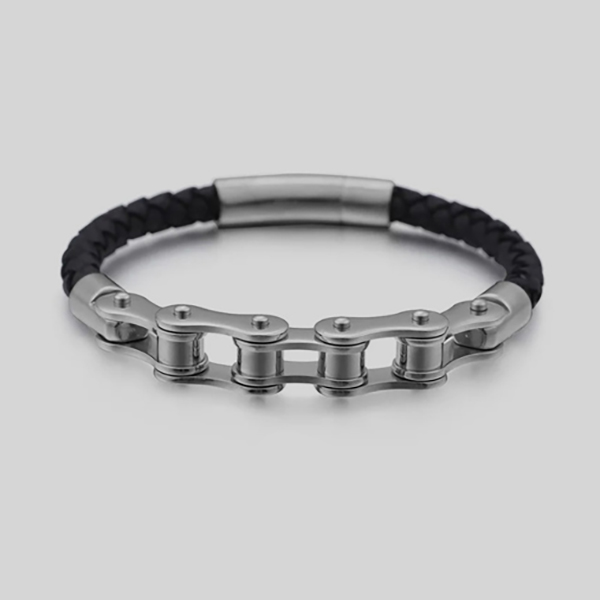 pulsera gris estilo silver fury marca calak cl sico 142210 GRIS 1