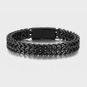 pulsera negro estilo chunky punk marca calak cl sico 145586 230157 1