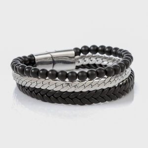 pulsera negro estilo gebo marca calak cl sico 145582 230155 1