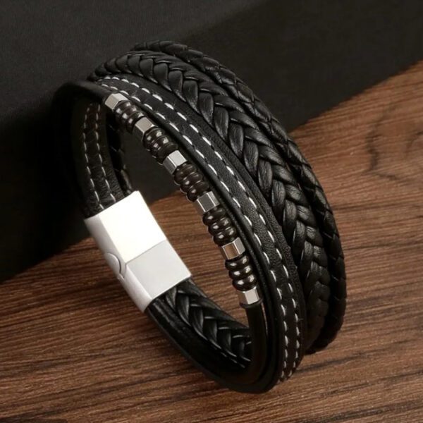 pulsera negro estilo othalan marca calak cl sico 145584 NEGRO 1