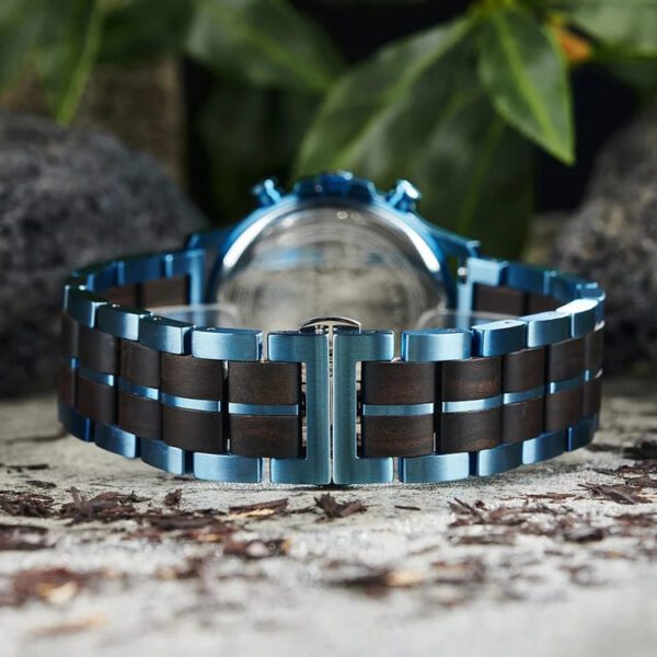 reloj azul estilo classic cronograph el marca watch more cl sico 154733 AZUL 4