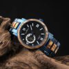 reloj azul estilo pico zebrawood sky marca watch more cl sico 154736 AZUL 1