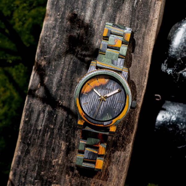 reloj verde estilo crazy wood marca watch more cl sico 154735 VERDE 4