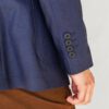 saco azul diseno plano con coderas marca business casual cl sico 127337 AZUL 2