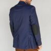 saco azul diseno plano con coderas marca business casual cl sico 127337 AZUL 4