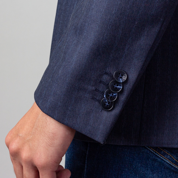 saco azul estructura l neas marca business casual slim 141516 AZUL 4
