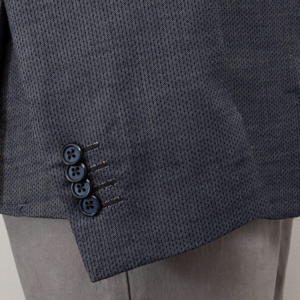 saco azul estructura labrada de puntos marca business casual slim 148819 AZUL 3