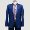 saco azul estructura labrada marca smart slim 138888 AZUL 1