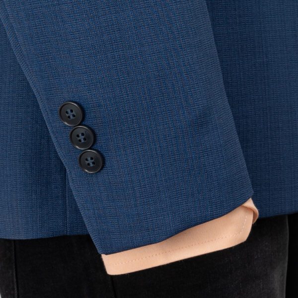 saco azul estructura labrada marca smart slim 148964 AZUL 4