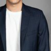 saco azul estructura labrada marca smart slim 156387 AZUL 2