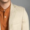 saco beige estructura labrada marca smart slim 156392 BEIGE 2