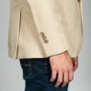 saco beige estructura labrada marca smart slim 156392 BEIGE 4