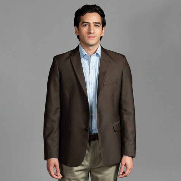 saco caf estructura labrada marca smart slim 156367 CAFE 1