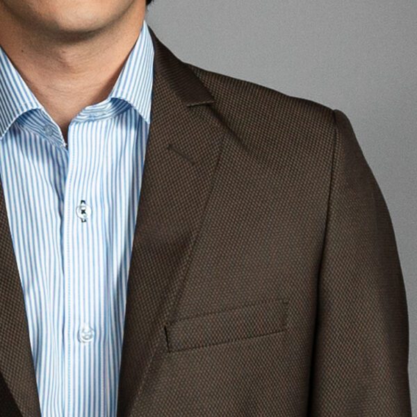 saco caf estructura labrada marca smart slim 156367 CAFE 2