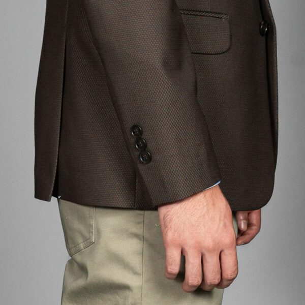 saco caf estructura labrada marca smart slim 156367 CAFE 4