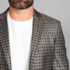 saco caf estructura plana marca bcasual slim 155662 CAFE 2