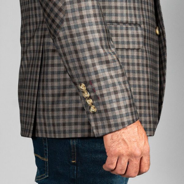 saco caf estructura plana marca bcasual slim 155662 CAFE 4