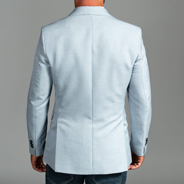 saco celeste estructura labrada marca smart slim 156372 CELESTE 3