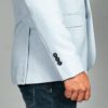 saco celeste estructura labrada marca smart slim 156372 CELESTE 4