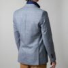 saco gris estructura cuadros marca business casual slim 147854 GRIS 3