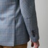 saco gris estructura cuadros marca business casual slim 147854 GRIS 4