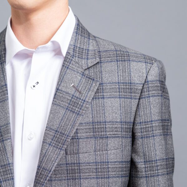 saco gris estructura labrada marca bcasual cl sico 153078 GRIS 2