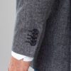 saco gris estructura labrada marca business casual cl sico 144111 216858 4