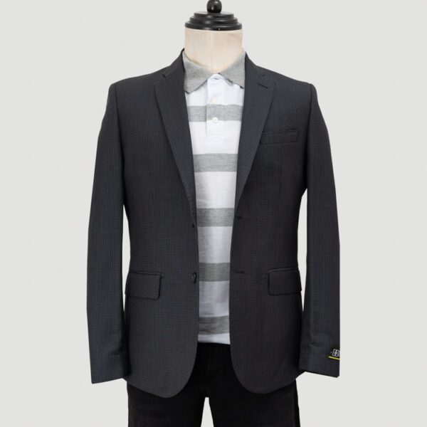 saco gris estructura labrada marca business casual slim 148826 GRIS 1
