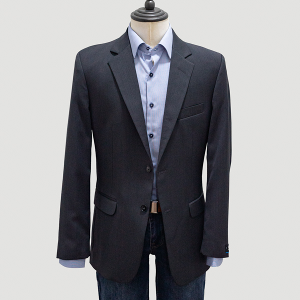 saco gris estructura labrada marca smart cl sico 138898 GRIS 1