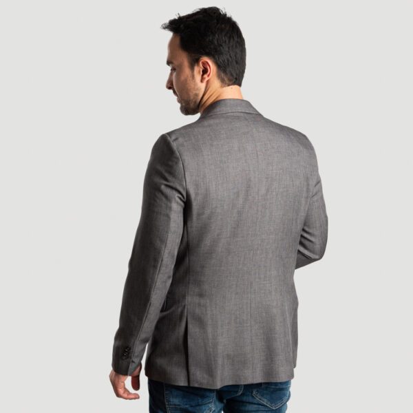 saco gris estructura labrada marca smart slim 138893 GRIS 3
