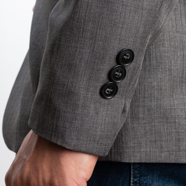 saco gris estructura labrada marca smart slim 138893 GRIS 4