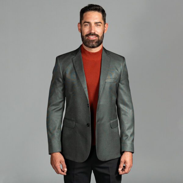 saco gris estructura labrada marca smart slim 156382 GRIS 1