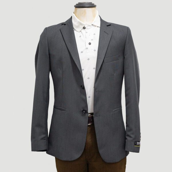 saco gris estructura plana marca smart slim 142560 GRIS OSC 1