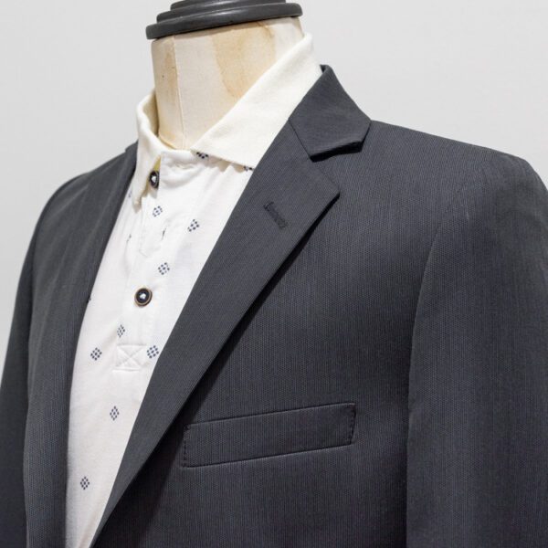 saco gris estructura plana marca smart slim 142560 GRIS OSC 3